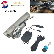 2.5"inch Electric Exhaust Valve Straight I-Pipe Control Motor with Remote Switch