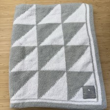 Living Textiles Baby Blanket Green/White Polyester Security Lovey Geometric