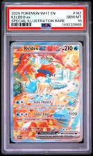 2025 POKEMON WHT EN-WHITE FLARE SPECIAL ILLUSTRATION RARE #167 KELDEO EX PSA 10 on eBay