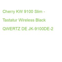 Cherry Kw 9100 Slim - Tastatur Wireless Black Qwertz De JK-9100DE-2