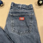 Dickies Men’s Relaxed Fit Blue Denim Jeans Straight Leg Mid Rise Distressed — photo 2