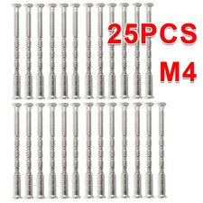 25x M4 Through Door Handle Screw & Bolt Kit w/ Sleeve - Fixings Handles & Knobs