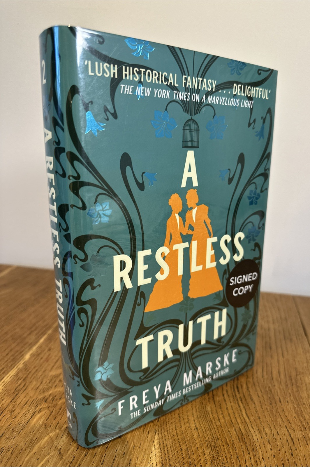 A Restless Truth by Freya Marske SIGNED 2022 UK 1st/1st HB Tor