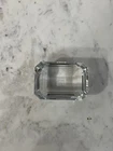 TIFFANY & Co Glass Crystal Clear USA TODAY Paperweight Decoration H2” W4”