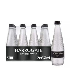 Harrogate Still Spring Water 24 x 330ml Glass Bottles Natural Mineral