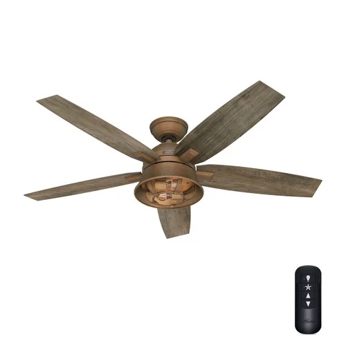 Hunter 52 inch Hampshire Ceiling Fan LED Light Remote Control Rustic Farmhouse - Picture 1 of 12