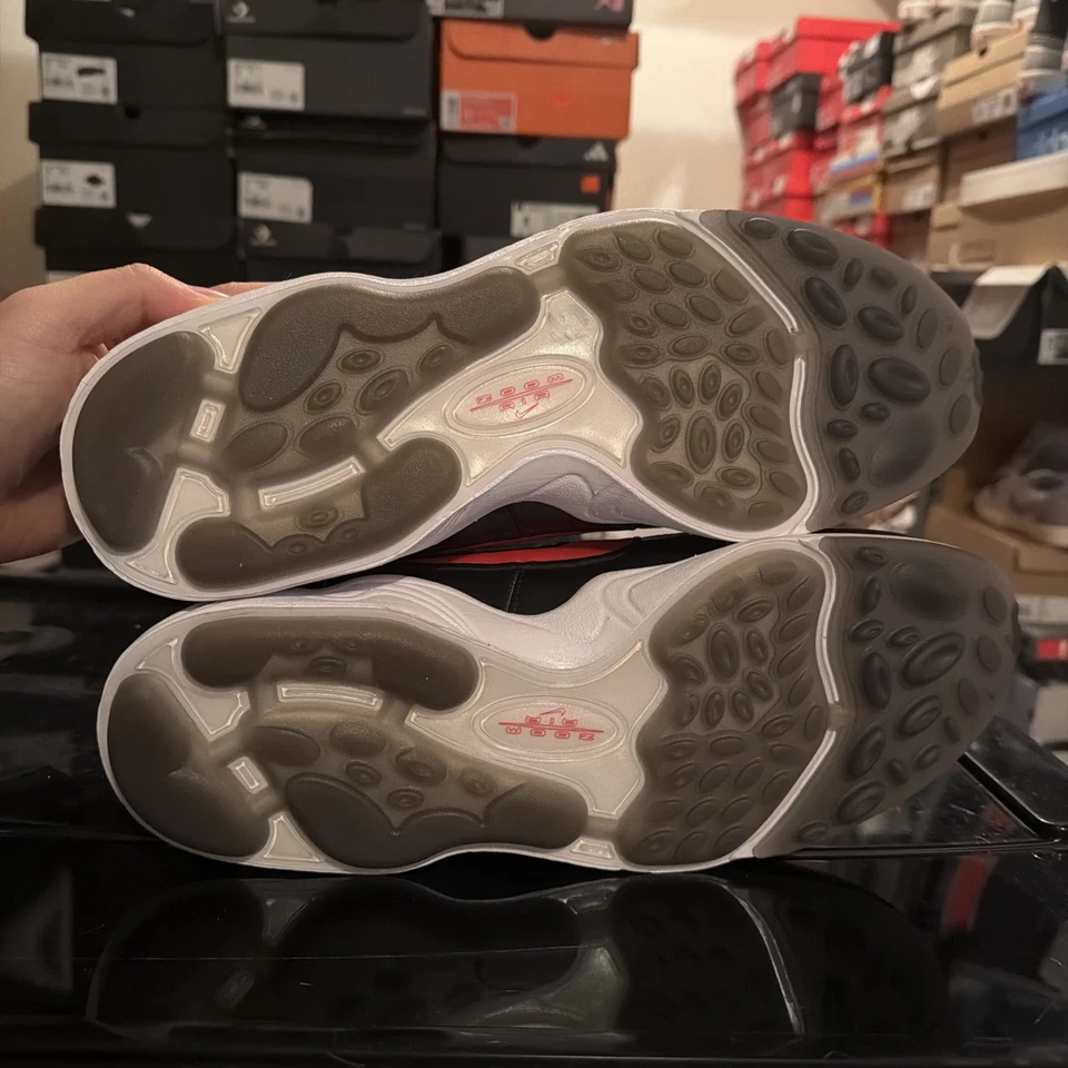 Nike Air Zoom Spiridon Metallic Silver Bullet-Sport Red-Black Sz 13 [II1161-095] - Image 4 of 4