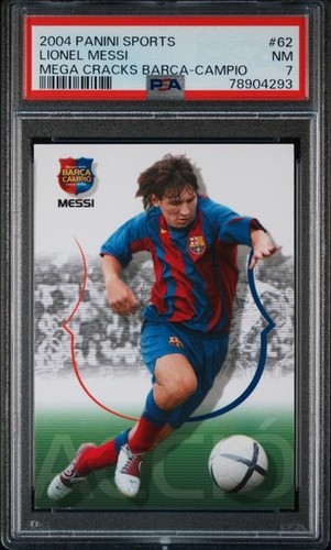 Lionel Messi [Campio Catalan] #62 2004 Panini Sports Mega Cracks Barca card