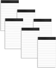 6 Pack Small Notepads Refills Memo Pads 3 X 5 Inch Lined Writing Note Pads with 