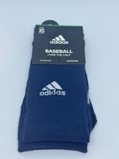 adidas Aeroready Compression Baseball Over The Calf Navy Blue Socks Size XS
