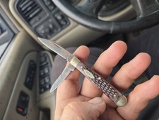 1940-64 CASE XX 25 1/2 Coke Bottle Jack Pocket Knife Red Bone Vintage