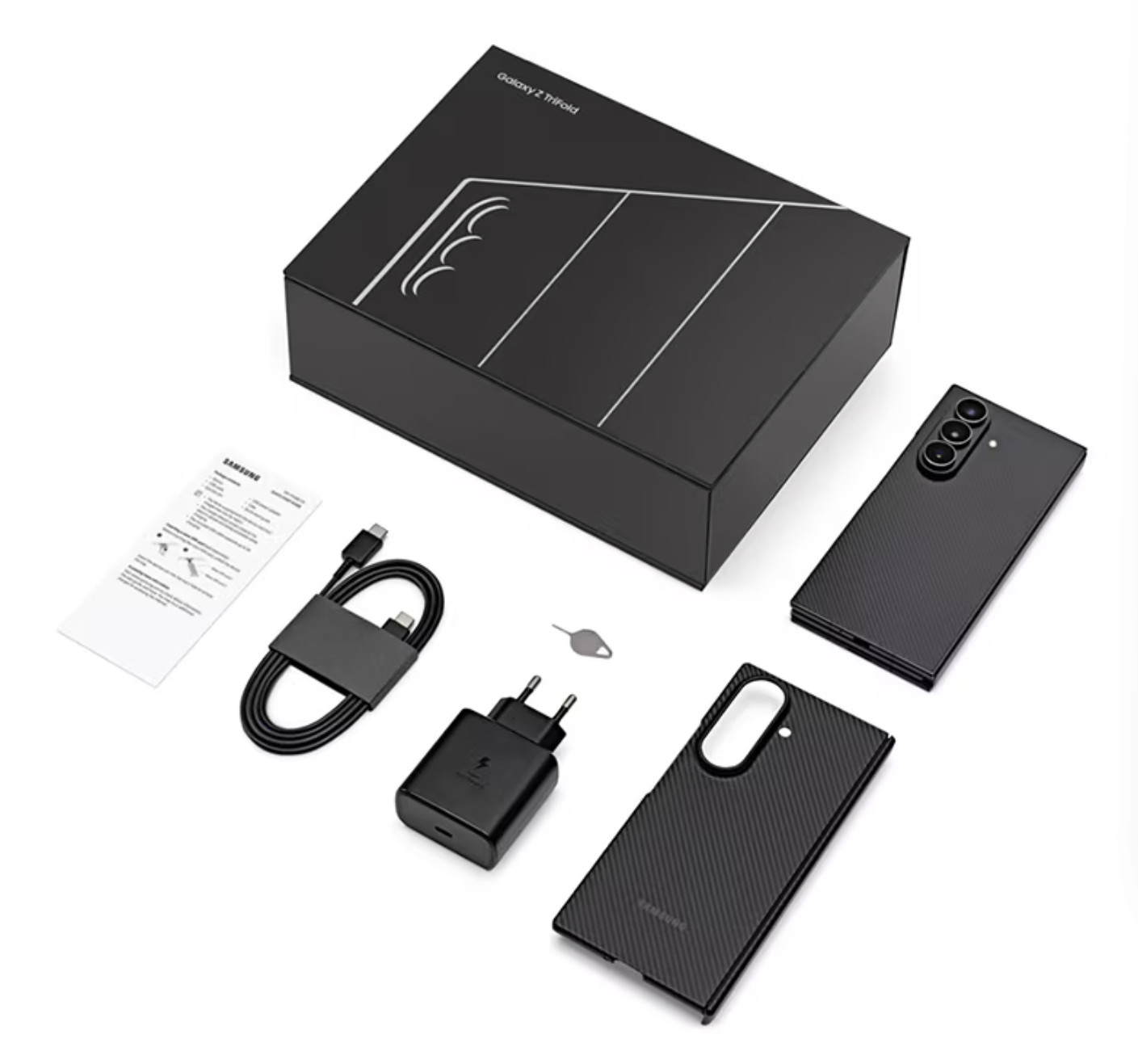 New Samsung Galaxy Z Trifold Unlocked 512GB 16GB Crafted Black Folding