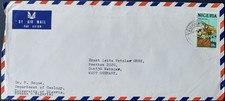 Nigeria - used airmail cover to Wetzlar Germany Leitz GmbH
