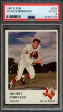 FB - 1961 - FLEER - #202 - JOHNNY ROBINSON - PSA 4