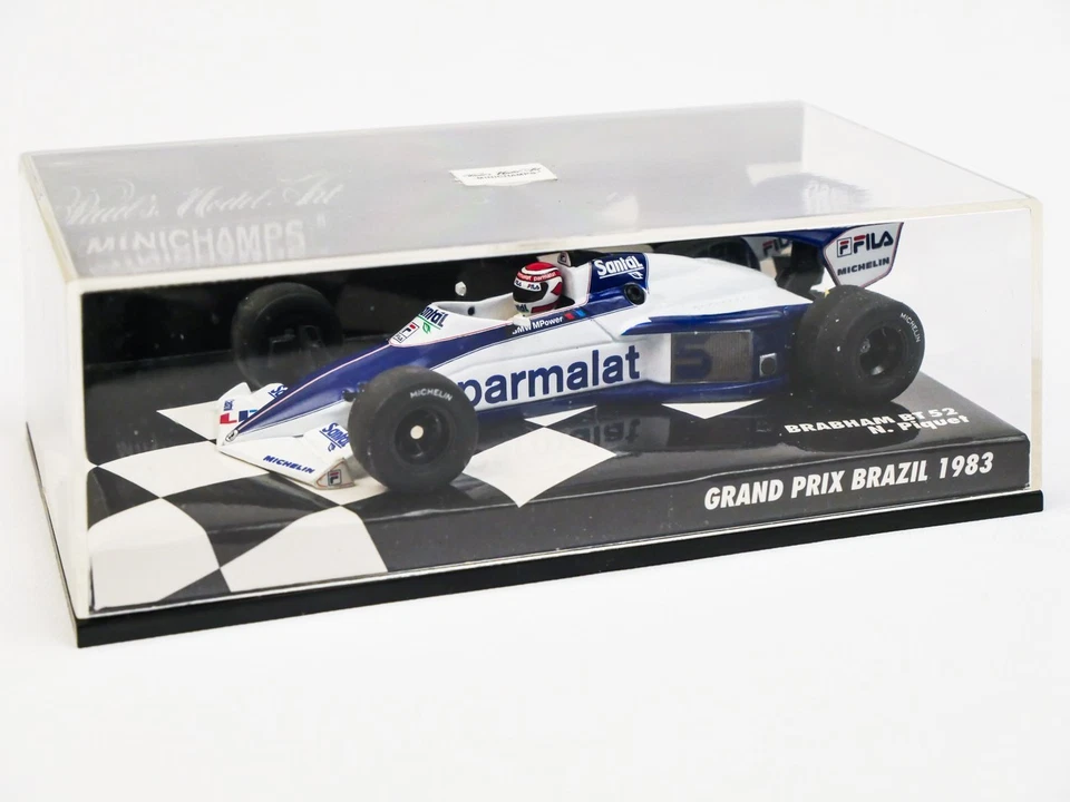 BRABHAM BT 52 1983 MINICHAMPS 1:43 Nelson Piquet W.CH. Perfetta aperta per foto - Immagine 2 di 4