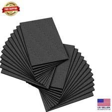 Customizable 12" x 8" Polyethylene Foam Pack - 24 Sheets for Crafting & Shipping