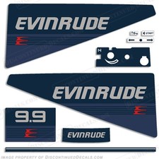 Fits Evinrude 1986 9.9hp Decal Kit
