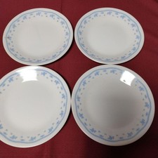 4 pieces of Corelle plates with stickers