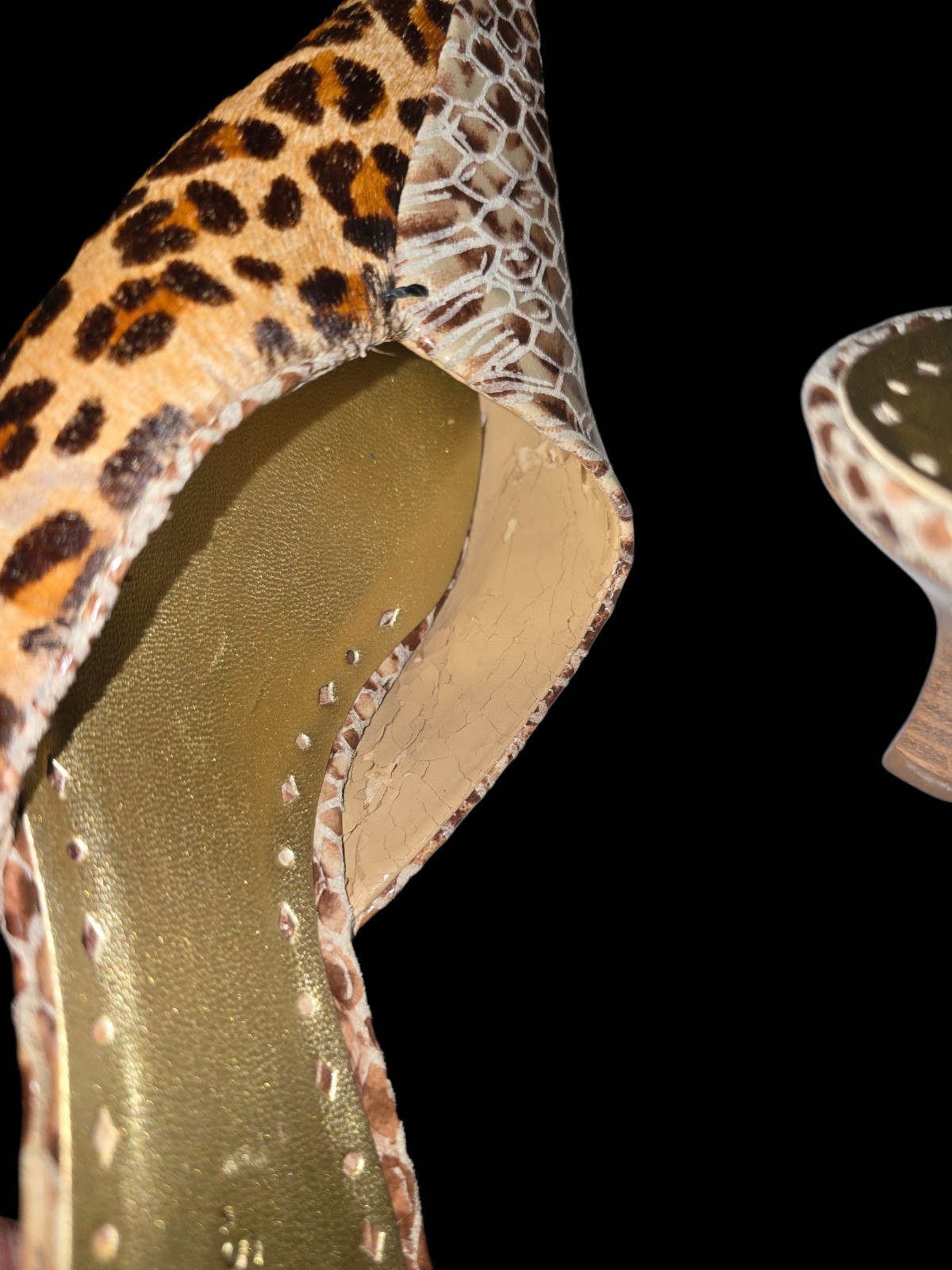 BCBG Mudari (Faux) Leopard/Python Kitten Heels - image 3