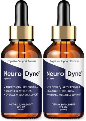 2 Pack NeuroDyne Drops, NeuroDyne Supplement Memory  Focus Mind Energy Health...