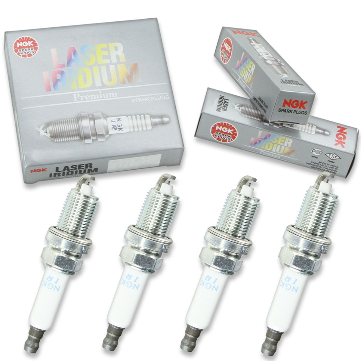 4 pc NGK 4294 IZFR6H11 Laser Iridium Spark Plugs for VK20 V99-75-0064 um