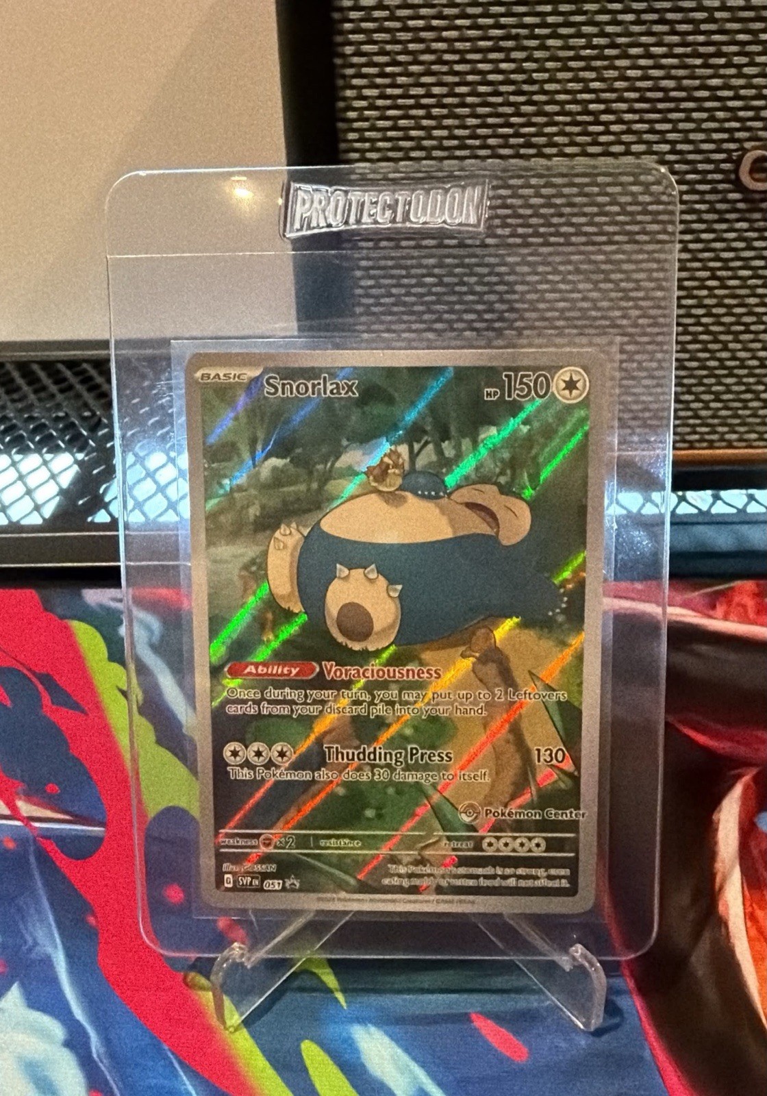 Pokémon TCG Snorlax Promo Card SVP051 Pokemon Center Stamp Near Mint NM