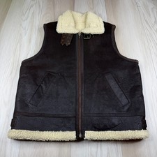 Vintage Wilsons Mens Brown Leather Sherpa Lin...