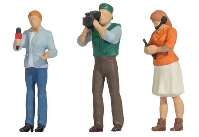 Noch 16605 Funny-Scenes  Reporter Team'' 1:87 Spur H0 Neu OVP