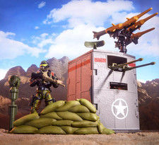 GI G.I. Joe Classified Series 175 Modular Defense Post with Steel Corps Sentry