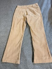 Vintage 1977 Levi  s Unisex Bell Flare Corduroy Size 30x27 White Tab Made In USA