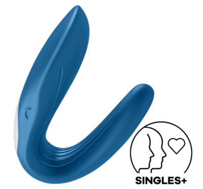 Satisfyer Double Whale Couples Vibrator - G-Spot and Clit Stimulation, U-Shape