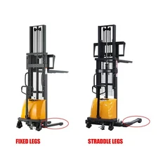 APOLLOLIFT Semi-Electric Lift Stacker 3300lb With 98"/118" Lift Height Adj.Forks