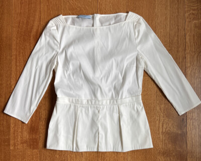 White Prada Blouse Size 42