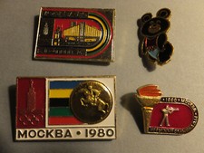 UDSSR  8  Anstecker  Olympiade Moskau 1980  neu selten ansehen
