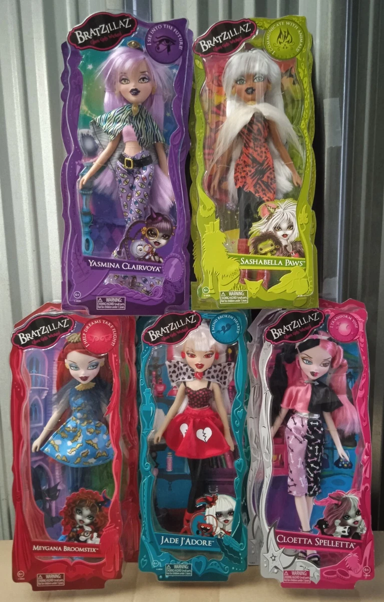 Bratz Bratzillaz 5x Basic-Core Dolls set Sashabella Yasmina Cloetta Meygana  Jade