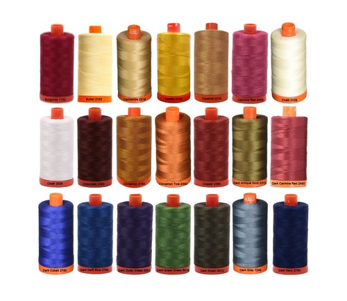 Aurifil 50WT Solid - Mako Cotton Thread - 1422 Yards Each Spoon - Picture 4 of 199