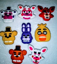 Freddy's Shoe Charms 8 PC Set NEW For Shoes, Bracelets, Crafts  More 