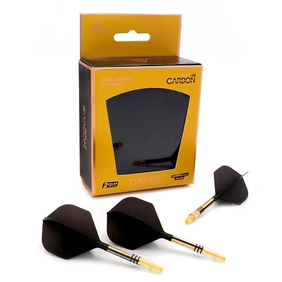 CUESOUL ROST T19 Carbon Integrated Dart Shaft and Flight Standard Shape-Black