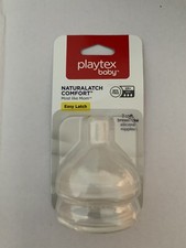Playtex Baby Natural Comfort Easy Latch Nipples 2-Pack 6M NEW Fast Flow