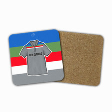 New Zealand Cricket 1992 World Cup Shirt Coaster Memorabilia Hand Sublimated