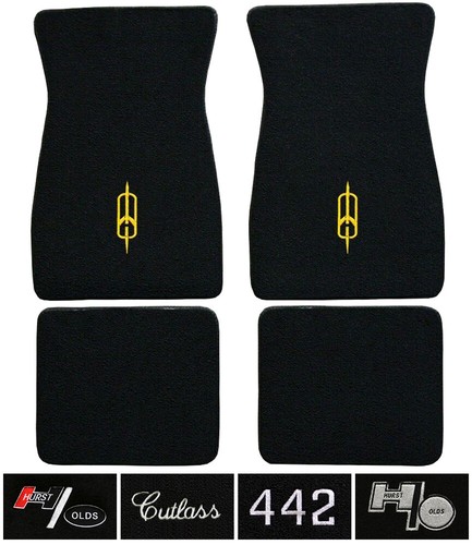 Cutlass - Hurst Olds - 442 Logo Loop Floor Mats - Choose Mat Color And ...