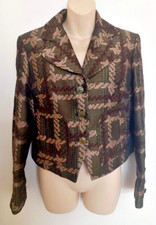 Designer Christian Lacroix Bazar Short Damask Jacket Size 42 F - 12 Uk