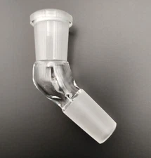 B Quality 14mm 45 Degree Angle Glass Ground Joint Attachment Adapter GonG Elbow