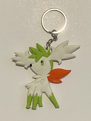 Pokemon Shaymin Himmelsform PVC doppelseitiger Schlüsselring Schlüsselanhänger Anime Geschenk Charm UK