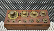 Coffret de 10 Poids de Balance Roberval de 200g à 1g Marquer A B