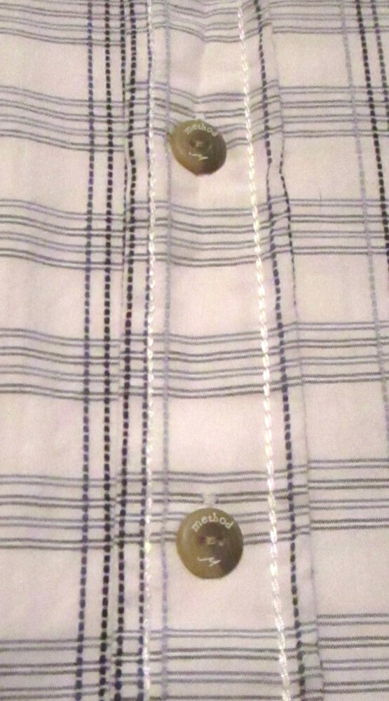 Method Multicolor Plaid 100% Cotton Button Short … - image 5