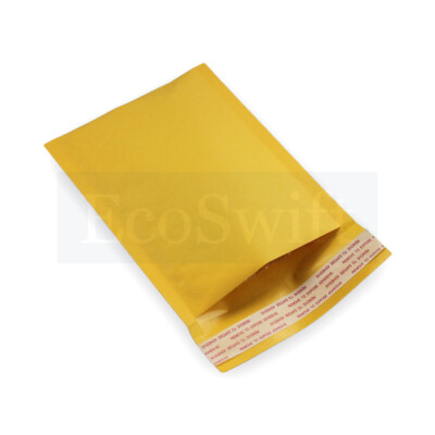 20 #0 7.5x10 ECOSWIFT KRAFT BUBBLE MAILERS PADDED ENVELOPES DVD | eBay