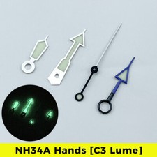 NH34A GMT Hands C3 Lume 4 Hands for SKX007 SKX SSK GMT Mod SUPER LUME