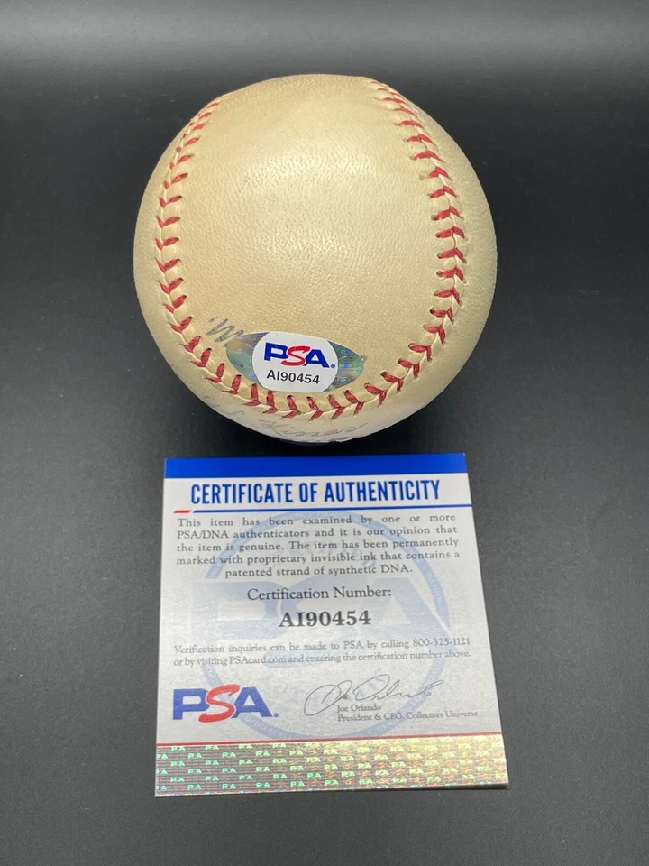 Johnny Vergez "1933 Goudey New York Giants Star" Signed Autographed baseball PSA - Image 4 of 4