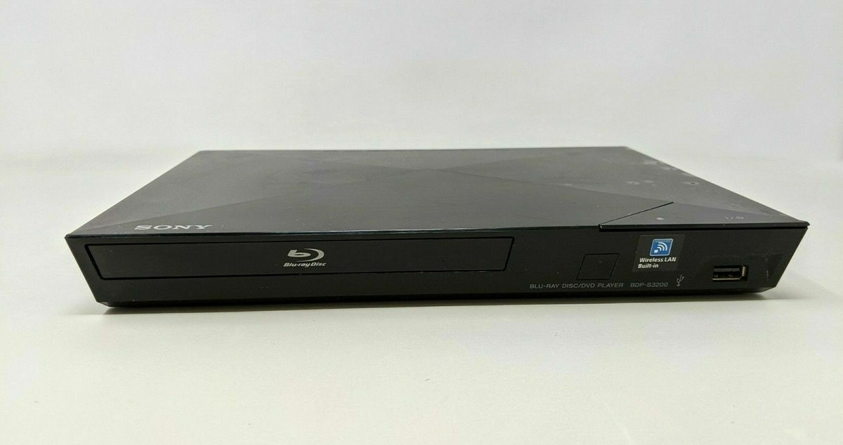 One 1x Used Working Sony Blu-Ray Player BDP-S3200 DVD / CD Wi-Fi